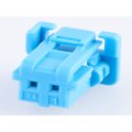 Molex Duraclik Isl Wire-To-Board Receptacle Housing, Single Row, Blue, 2 Circuits 5601230204